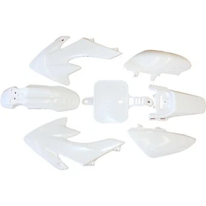 WHITE Plastics Guard Fairing Fender Kit CRF50 110c 125cc PIT PRO Trail Dirt Bike - Picture 1 of 12