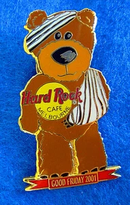 MELBOURNE GOOD FRIDAY CHILDREN'S HOSPITAL CHARITY TEDDY BEAR Hard Rock Cafe PIN - Picture 1 of 1