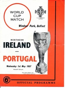 Northern Ireland v Portugal (World Cup Qualifier) 1957 - Picture 1 of 1