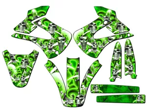 2001-2013 KX 85 JESTER Green Senge Graphics Kit Compatible with Kawasaki - Foto 1 di 4