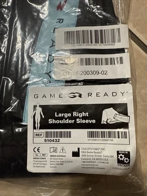 Game Ready - Right Shoulder Large SLEEVE - NOT WRAP - New - Image 1 of 3