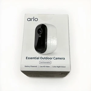 Arlo Essential Outdoor Camera 2nd Generation HD White VMC2050 Color Night Vision - Picture 1 of 4