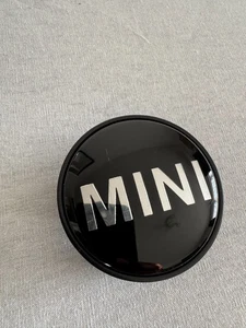 New Mini Alloy Wheel Centre Cap Hub x4 56mm R54 R55 R56 R57 R58 R60 R61 Black - Picture 1 of 5