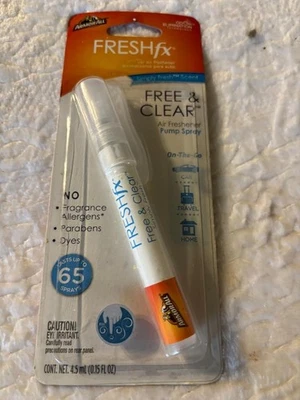 Ambientador de aire para coche Fresh FX Free and Clear Pump. (0,15 fl oz) Foto 1 de 2