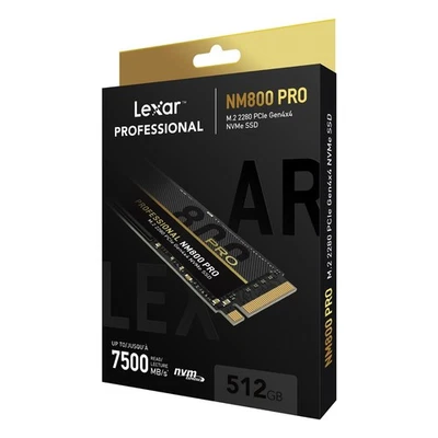 Lexar Professional 512GB NM800 PRO M.2 2280 PCIe 4.0 x4 SSD LNM800P512G-RNNNG - Image 1 of 4