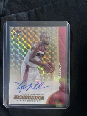 2024-2025 Topps Finest Khris Middleton FBA-KMD Auto Gold 40/50 Foto 1 de 3