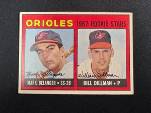 1967 Topps Baseball Mark Belanger Bill Dillman Orioles Rookie Card 558 VG Crease - Picture 1 of 4
