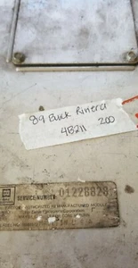 1989 Buick Electra or Riviera ecm ecu computer 01228828 - Picture 1 of 4