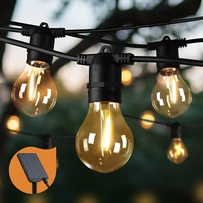 Mazam 20M/30M Solar Festoon String Light LED Christmas Waterproof Outdoor Party - image 1 of 4
