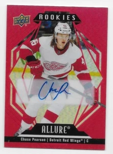 22/23 UPPER DECK ALLURE RED RAINBOW AUTOGRAPH PARALLEL Chase Pearson #147 GRP D - Picture 1 of 1