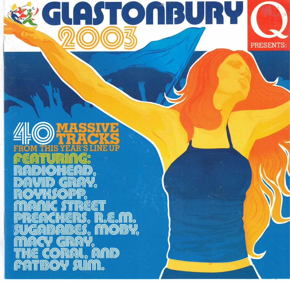 Q Presents: Glastonbury 2003 by VA (2 CDs,EMM) 40 Massive Tracks/Festival Lineup Foto 1 de 1