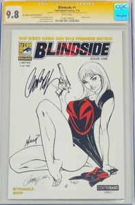 Blindside #1 SDCC Premiere Edition LTD 100 Issues Signed Campbell CGC 9.8 SS - Bild 1 von 1