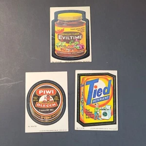 Lotto adesivi serie 1979 Topps Wacky Packages # 7 detergenti legati #123 #48 X3 - Foto 1 di 17