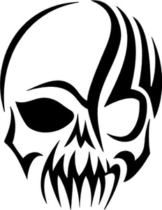 SKULL DECAL 10" HUNTING PUNISHER Sticker Car Truck Window Laptop windshield - Picture 1 of 2