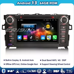 8 Kern Android 13 Autoradio für TOYOTA AURIS COROLLA ALTIS Navi DAB+GPS Carplay - Bild 1 von 17
