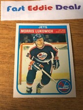 O-PEE-CHEE NHL HOCKEY 1982-83 MORRIS LUKOWICH CARD 383 WINNIPEG JETS EXCELLENT