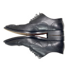 Allen Edmonds MODIGLIANI Black Leather Mens 11 D Wingtip Oxford Dress Shoes