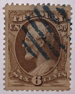 Travelstamps: US Stamps Scott #O75 6c Treasury Department Official Used NG - Picture 1 of 5