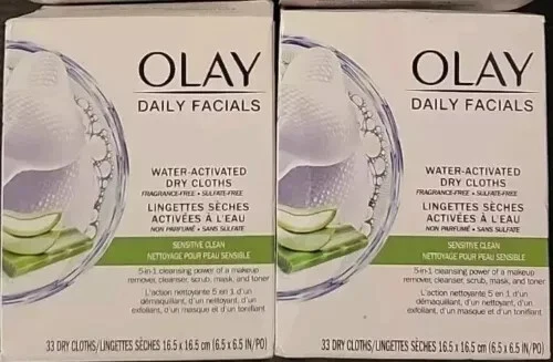 Lote de 2 Paños Faciales Diarios Olay Limpiador - 33 unidades Foto 1 de 1