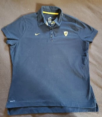 Team Nike Fit Dry Iowa Hawkeyes Polo Short Sleeve Black Shirt Womens XXL - Image 1 of 4