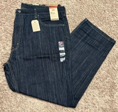 Jeans Levi's 559 ajuste reto relaxado azul grande e alto 44X32 novo com etiquetas R$69,50 0004 - Imagem 1 de 4