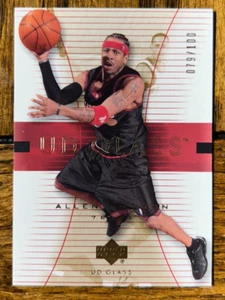 2003-04 UD Glass Gold Parallel #43 Allen Iverson /100 ponte superiore - Foto 1 di 2