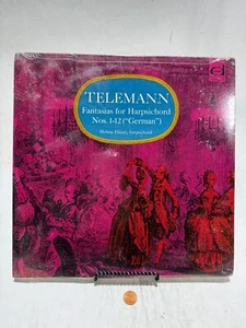 Telemann: Fantasias for Harpsichord Nos. 1-12 1964 12" LP, Dover HCR-5210 - Picture 1 of 2