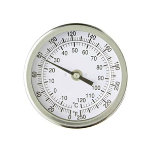 1/2" NPT Dial Thermometer (3" Face x 2.5" Probe) Monitor Brew Kettle Temperature - Picture 1 of 2