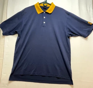 Dunning Golf polo shirt mens large short sleeve blue - Picture 1 of 11