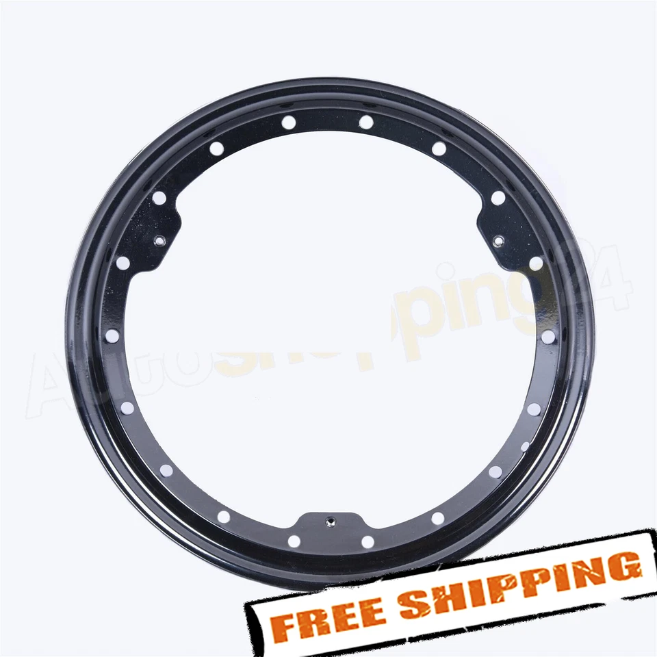 Bassett Wheels Beadlock Ring Style Black 15in 50LK