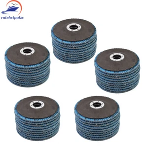 10/50pcs115mm Flap Disc 40 60 80 100 120 Grit Zirconia Grinding Sanding Wheel - Picture 1 of 10