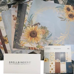 Nuevo SPELLBINDERS Serenata de Otoño 12x12" Papel Impreso 10 Diseños 5 Laminados Nuevo en Paquete - Imagen 1 de 8