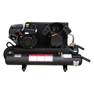 6.5 HP 9 Gal Gas-Powered Portable Air Compressor Double Tank 125 PSI 12 CFM - Picture 1 of 12