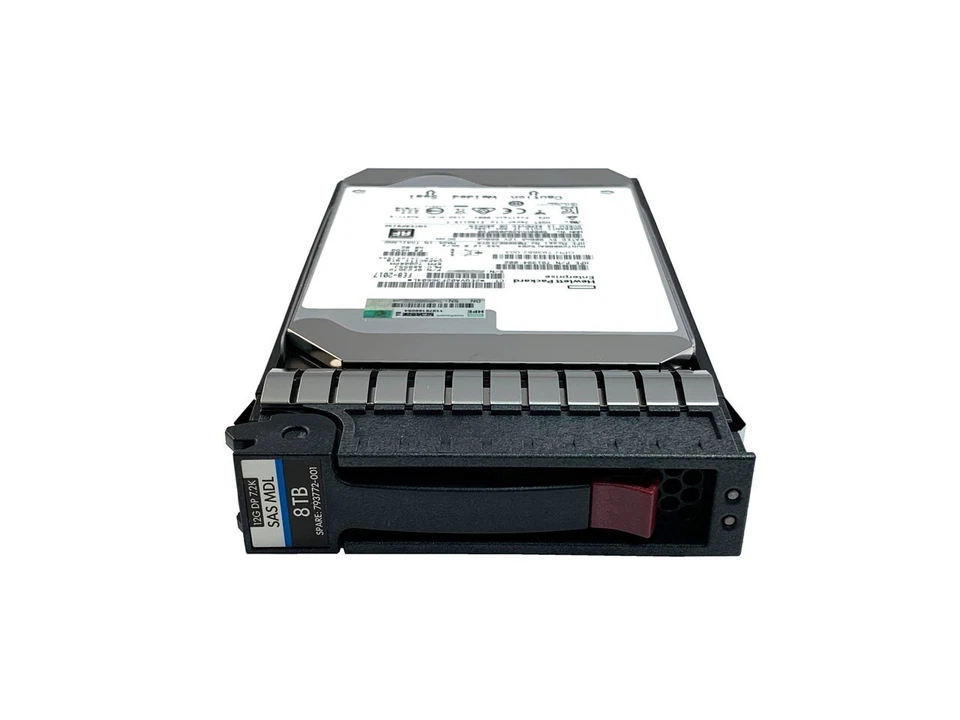 HP 8TB 7.2K SAS 12G 3.5" MDL 512e HDD Hard Drive in Caddy 793772-001 793701-B21 - Image 1 of 1
