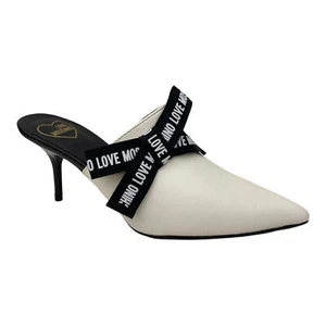 DAMENSCHUHE PUMPS LOVE MOSCHINO JA10187G1GIE0100 LEDER WEISS ORIGINAL PE2023 - Bild 1 von 6
