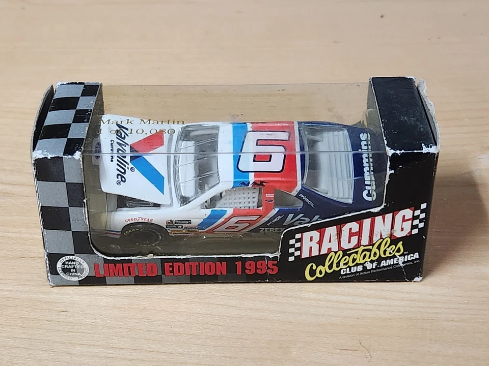 1995 #6 Mark Martin Valvoline 1/64 acción NASCAR diecast Foto 1 de 1