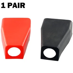 Battery Terminal Cover Insulator Wire Motorcycles Protector Rubber 2pcs/Set - Picture 1 of 12