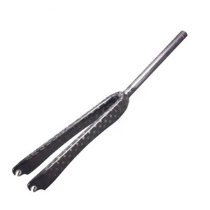 12K Road Bike Fixed Gear Bicycle Carbon Forks Fork Threadless 1"(25.4mm) 700C - Picture 1 of 12