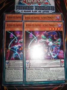 YU-GI-OH! COM PLAYSET LOT DE 4 ACTEUR DES ABYSSES ACTRICE PRINCIPALE LED3-FR051 - Picture 1 of 1