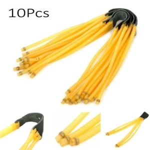 10X Slingshot Rubber Band Six Strip Strong Power Rubber Tube Bands For Slingshot - Picture 1 of 12