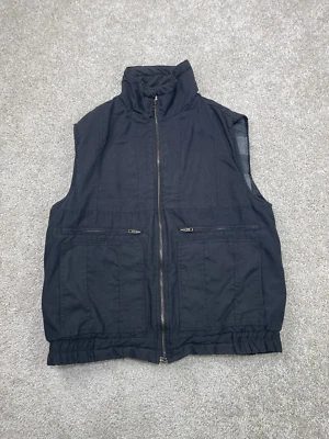 Chaleco Leñador Vintage Para Hombre Mediano Negro Cuadros Cremallera Completa Exterior Caza Foto 1 de 4