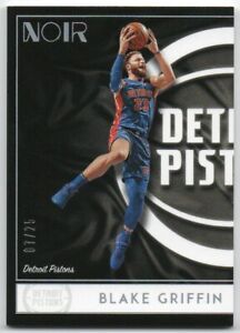 2018-19 Panini Noir Holo Silver 89 Blake Griffin 07/25 Detroit Pistons