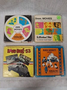 Películas en blanco y negro súper 8 mm x4 Barney Oldfields Race 500 millas Indy Love Bug Beaver - Imagen 1 de 10