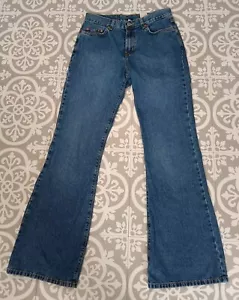 Vintage Lucky Brand Jeans Damen Größe 10 x 30 Latzhose Bootcut Schlag Y2K blau - Bild 1 von 11