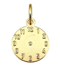 Rimorchio Orologio da Battesimo Oro 585 con Incisione Giallo Bambino - Foto 1 di 4