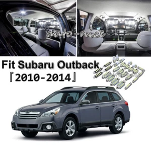 8 Bright White Bulb For Subaru Outback 2010-2014 LED Interior Light Package Kit - Picture 1 of 8