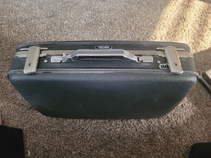 Vintage American Tourister Tiara grauer Koffer Hartschalengepäck 18x13x6 Schlüssel - Bild 1 von 4