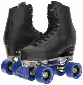 MEN'S CHICAGO SKATES DELUXE RINK SKATES BLACK BRAND NEW CRS405 SIZE 8 QUAD - Picture 1 of 12