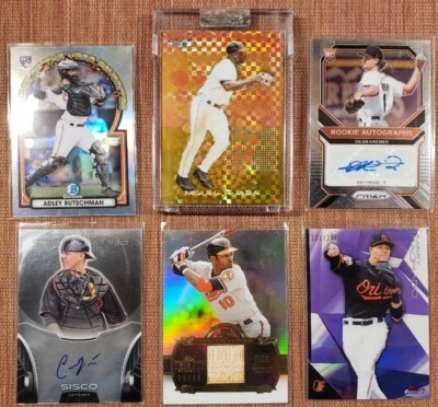 Tarjetas de béisbol Orioles Tejada Xfractor Sisco AUTO Rutschman RC Machado Jones/99 Foto 1 de 4