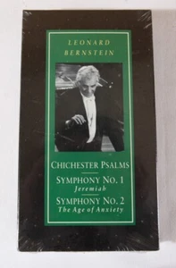 Leonard Bernstein: Chichester Psalms, Sealed 1992 VHS, RARE - Imagen 1 de 3